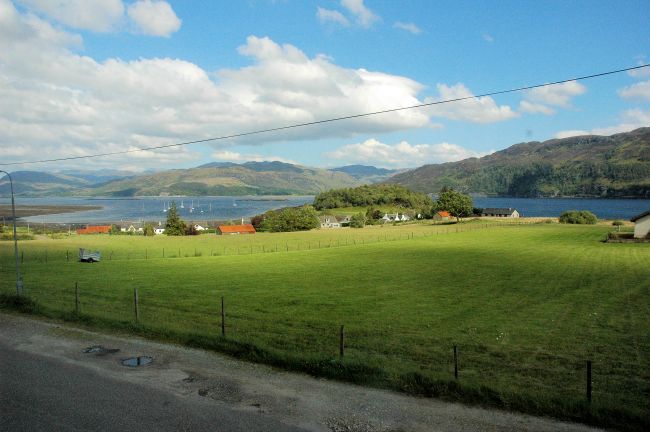 There is a superb view from the second double bedroom window in Bruaich Cottage, Lochcarron.